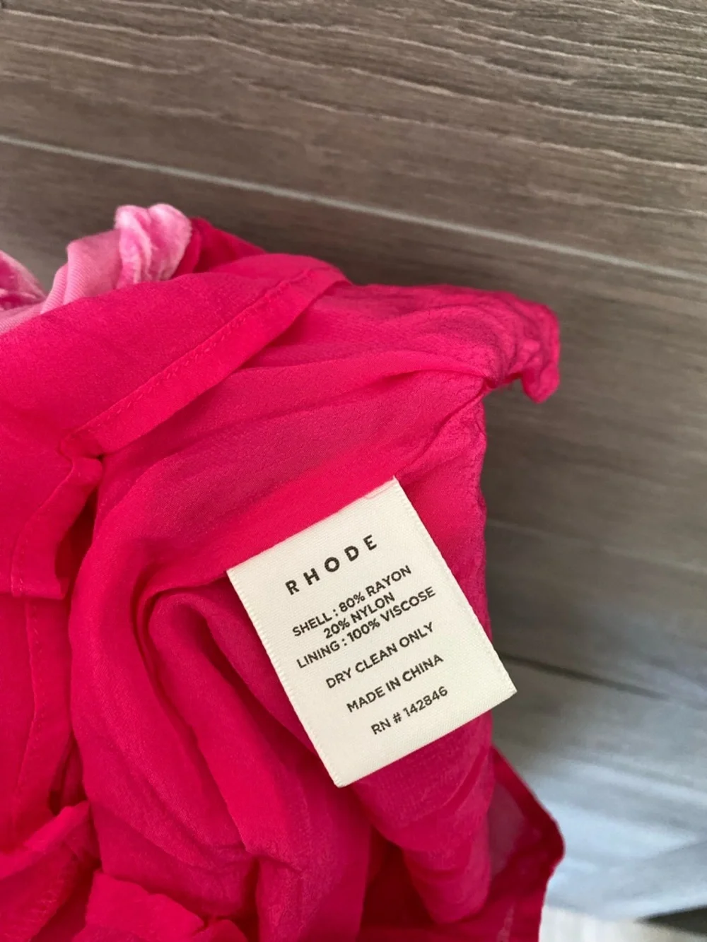 Rhode Ester Velvet Puff Sleeve Midi Dress - Picture 9 of 9